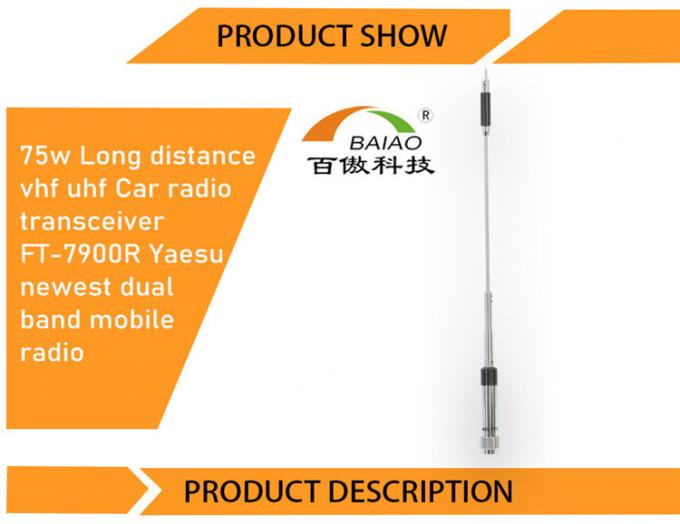 радио международного диапазона приемопередатчика FT-7900R автомобильного радиоприемника uhf vhf 75w самого нового двойного мобильное