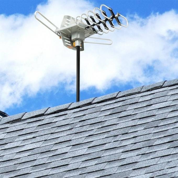Моторизованный UHF Yagi усилил антенну цифров HDTV с вращением 360 градусов 3