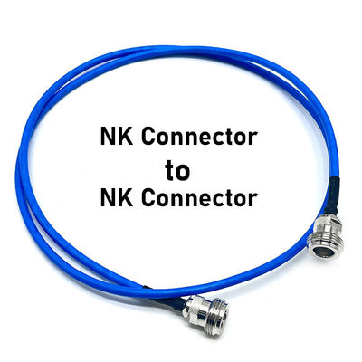 NK соединитель к NK соединитель Синий коаксиальный радиочастотный кабель вся медь Высокая температура Высокочастотная связь мужской сигнал