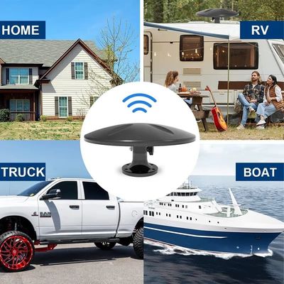 Предпроводный наружный дальний магнитный усилитель сигнала усилитель RV телевизионная антенна для кемпинга Потолок грузовик Лодка кемпер