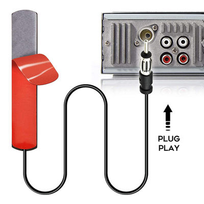 DIN Plug Adhesive Patch Автомобиль Скрытый AM FM Радио Антенна для транспортного средства