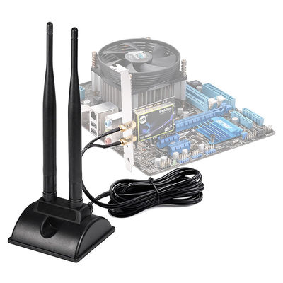 2.4GHz 5GHz Dual Band воздушная беспроводная Wi-Fi связь Антенна SMA Магнитная база для сетевой карты PCI-E USB адаптер маршрутизатор