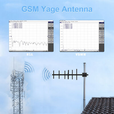 GSM антенна Yagi 9dBi высокая прибыль наружной 3G 4G антенна Yagi вертикальная/горизонтальная поляризация для усиления сотового сигнала