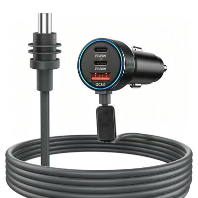 Starlink Mini Car Adapter 12V2A Коаксиальное зарядное устройство для сигаретного зажигателя водонепроницаемый кабель Встроенный стабильный чип питания Dual PD45W USB