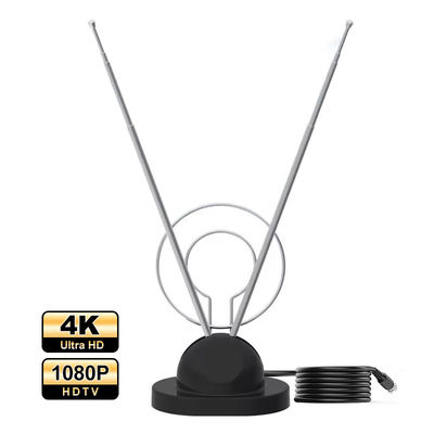 Внутренний высокоусиленный HF/vhF/uhF ТВ Антенна многодиапазонный 4K бесплатный цифровой телескопический Aerial Signal Booster Digital Home TV Антенна