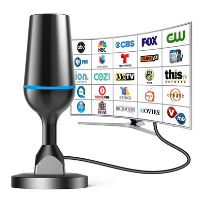 Цифровая комнатная телевизионная антенна дальнего действия 4K 1080p HDTV для всех Smart TV, поддерживает местные каналы, изготовлена из пластика